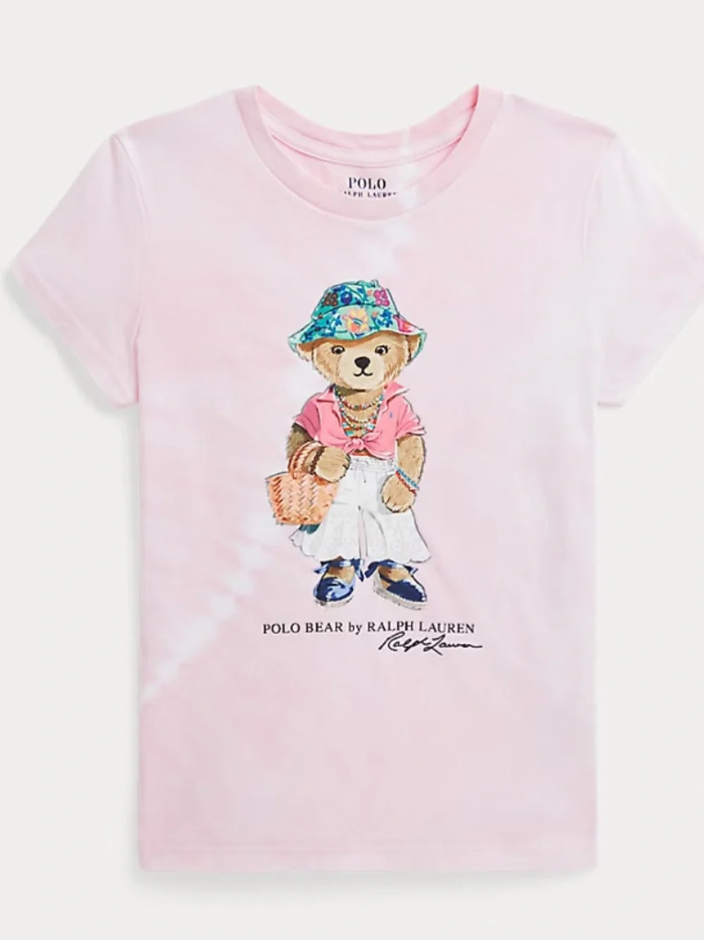Ralph Lauren Polo Bear Girls' Pink Tee Sz 4